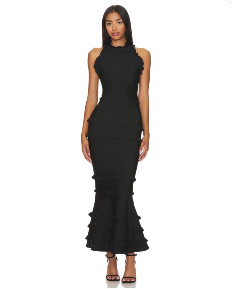 Elliatt Theatrical Gown in Black - Image 1