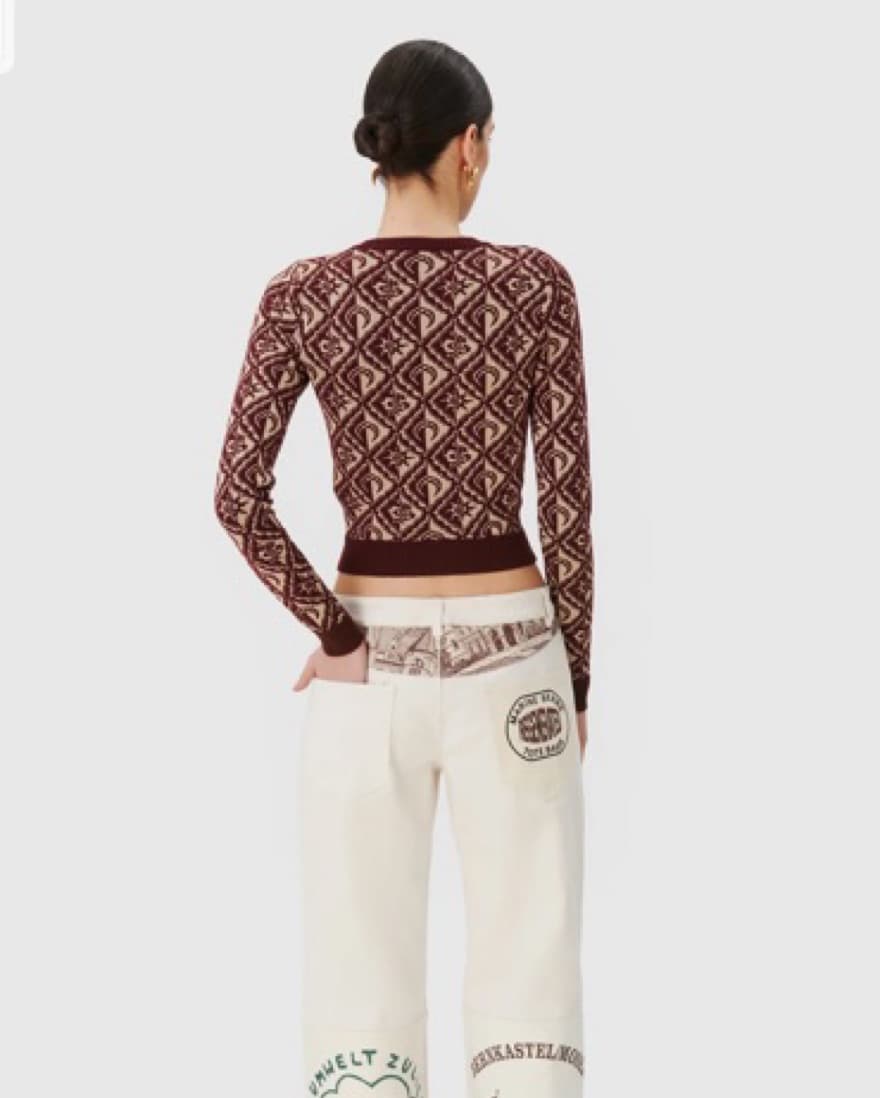 Marine Serre Diamont Moon Cardigan - Image 4