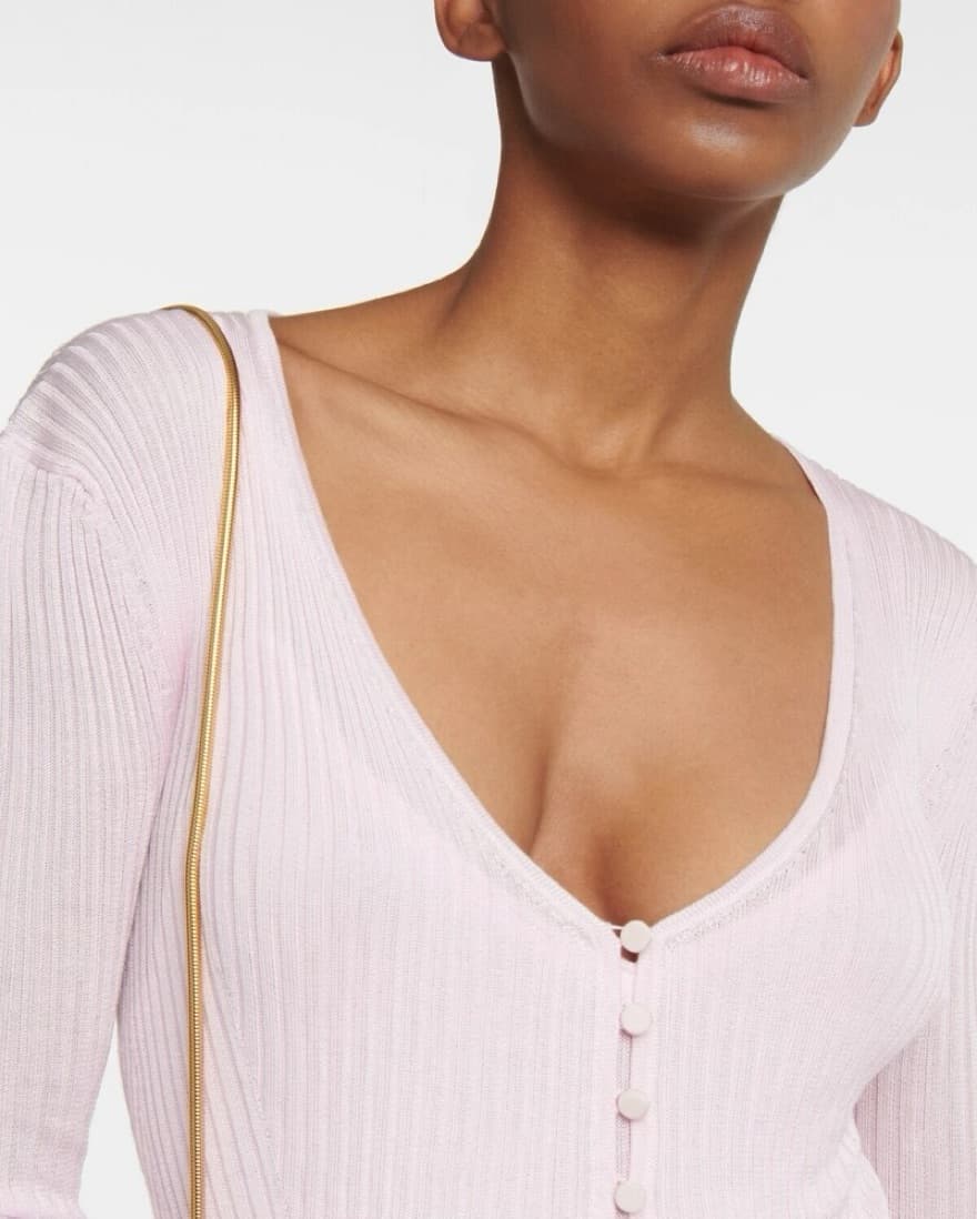 Khaite Zinna Baby Pink Cardigan - Image 2