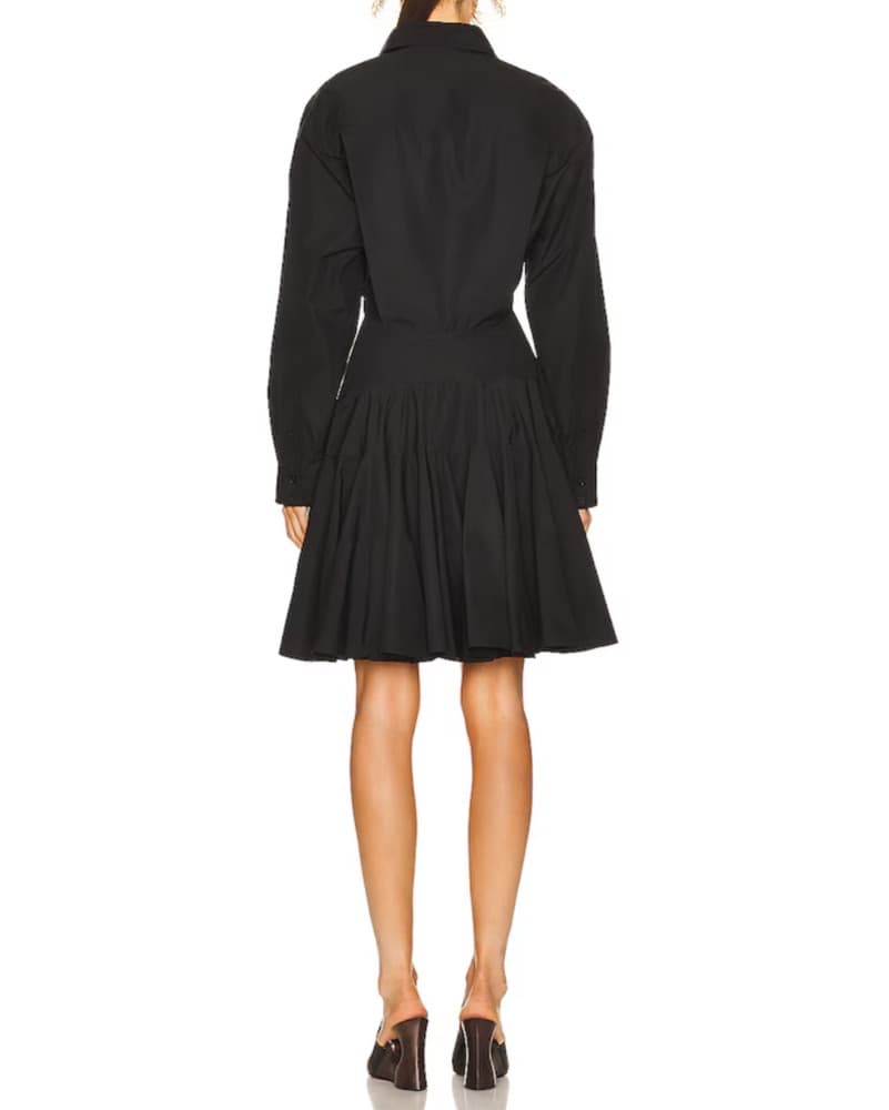 Alaia Black Shirt Dress + Belt - Image 4