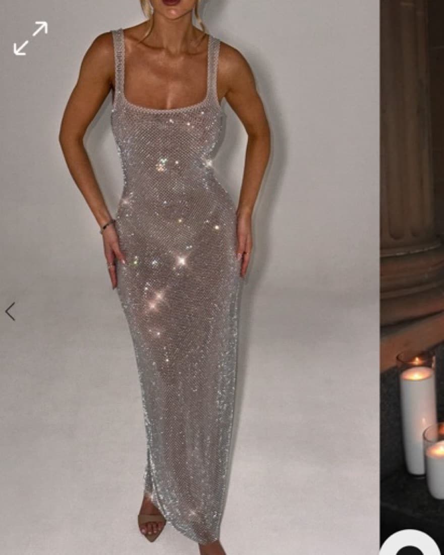 Babyboo Petra Silver Sparkle Dress  - Image 4