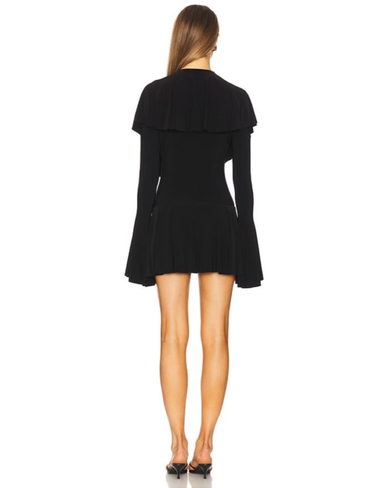 Long Sleeve Ruffle Mini Dress - Size XS - Image 3