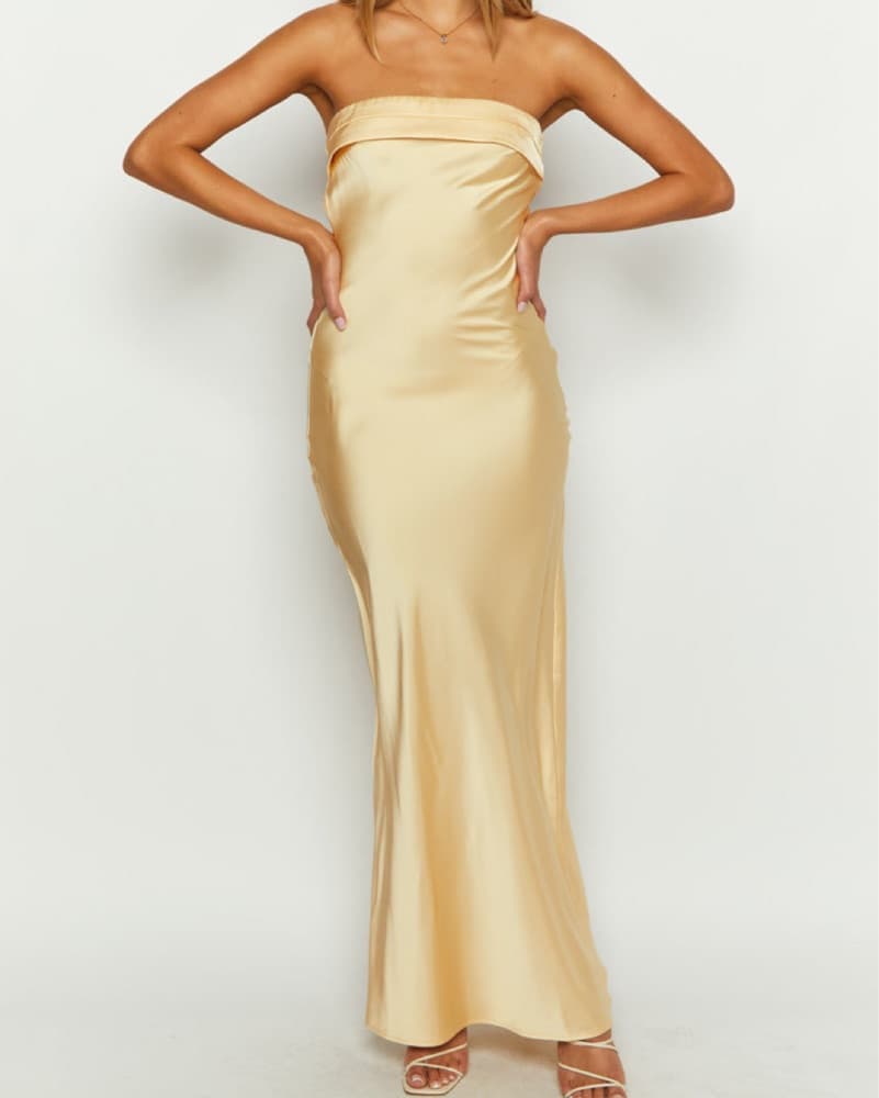 Beginning Boutique Maiyah Yellow Maxi  - Image 1