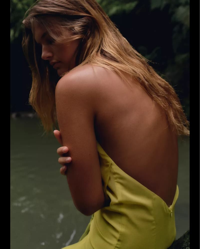 Sold Out Open Back Yellow Maxi Dress - Image 3