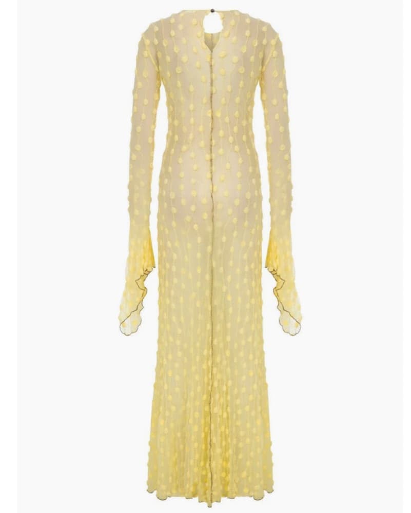 Marfa Istanbul Yellow Debbie Lace Dress - Image 5