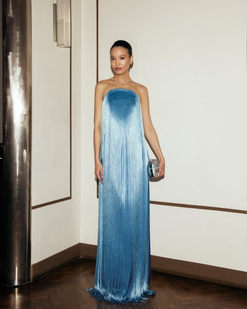 MATTERS Mare Sky Blue Fringe Dress  - Image 1