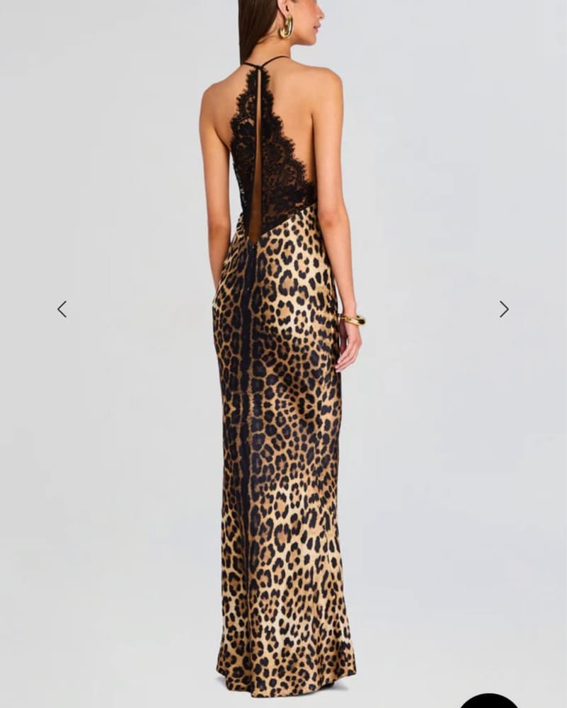 Retrofete Rainey Dress Leopard Print - Image 3
