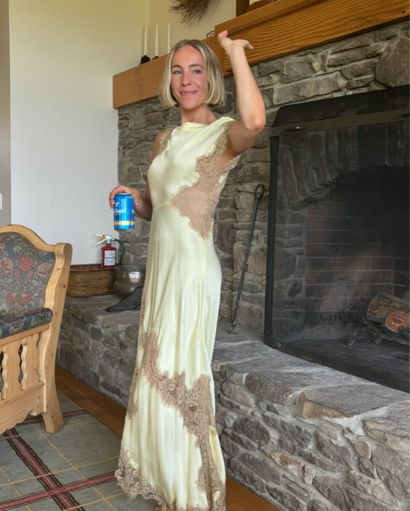 ALC Alessia Yellow Dress - Image 6