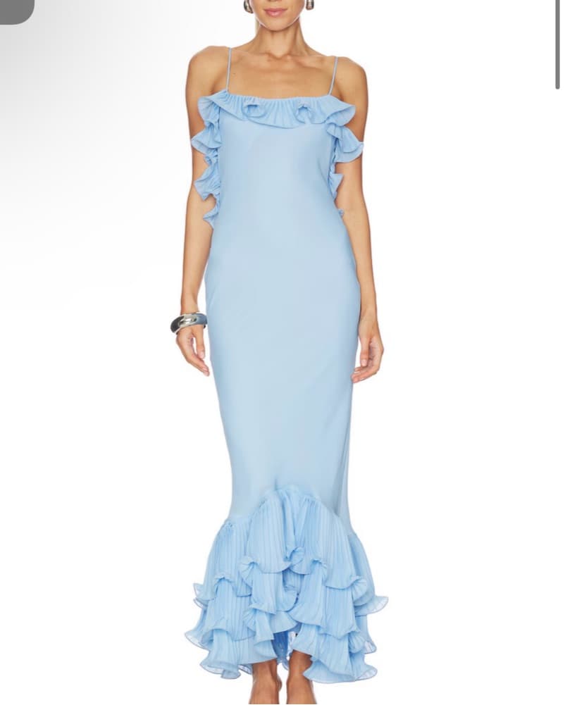 DELFI Delina Elegant Ruffled Maxi Dress  - Image 1