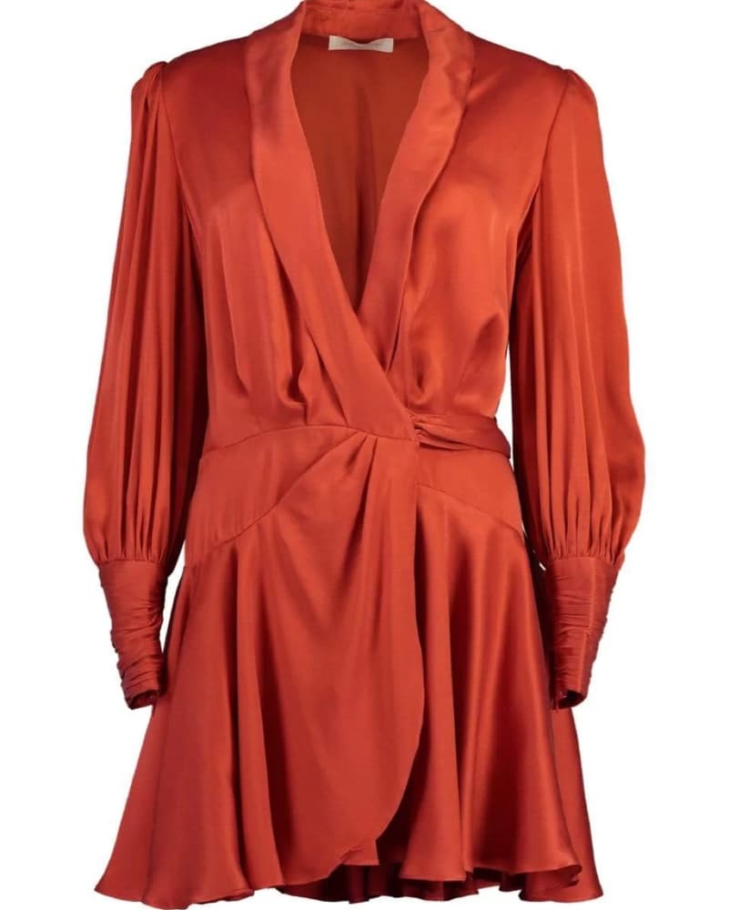 Zimmerman Silk Orange Dress - Image 1