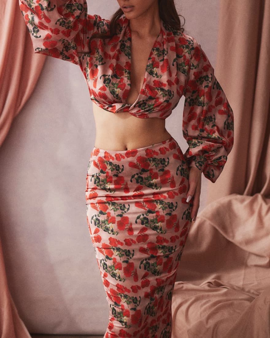 House of CB Luisette Rose Skirt - Image 2