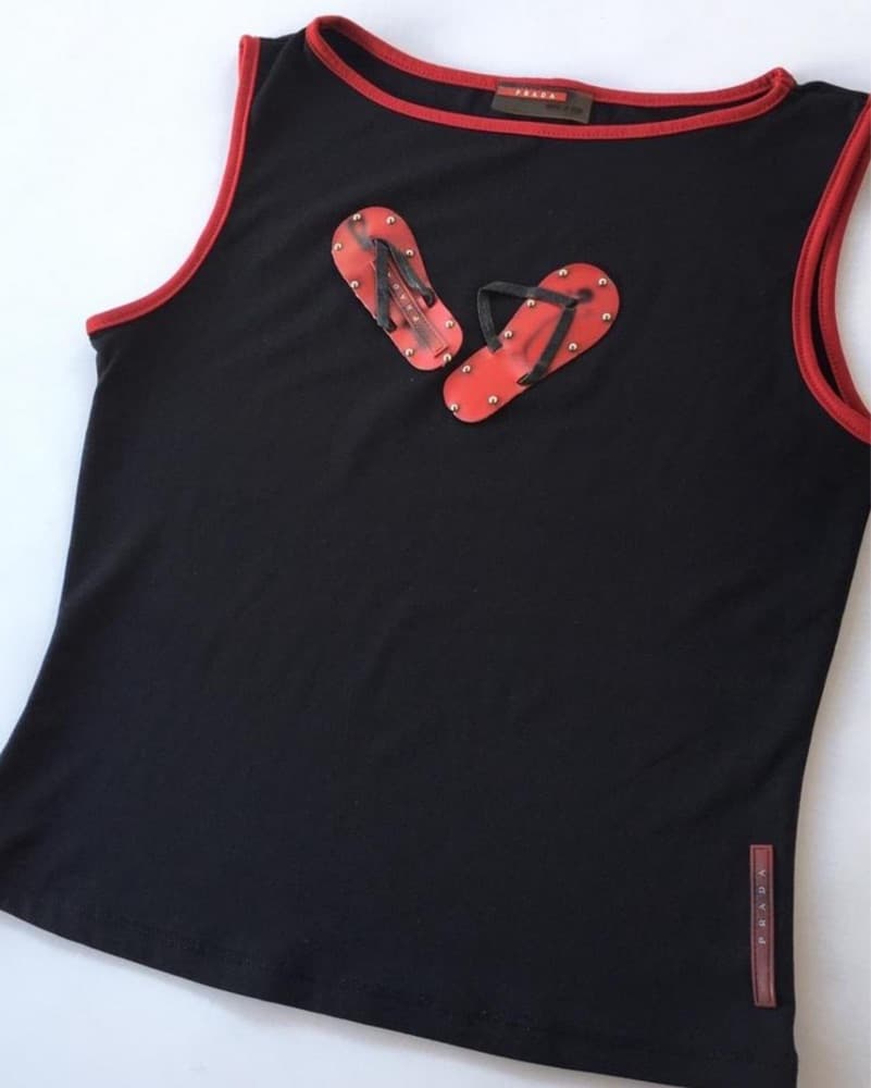 Vintage Prada Flip Flop Tank  - Image 2