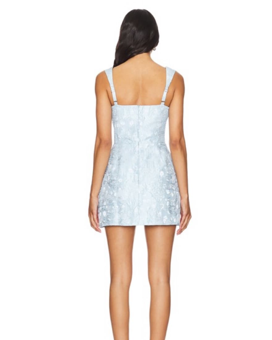 Amanda Uprichard Bethany Romper In Blue  - Image 3