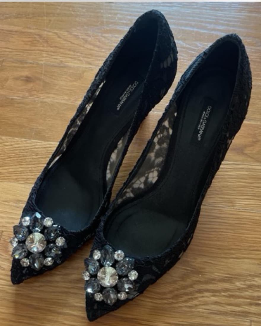Dolce & Gabbana Lace Heels - Image 4