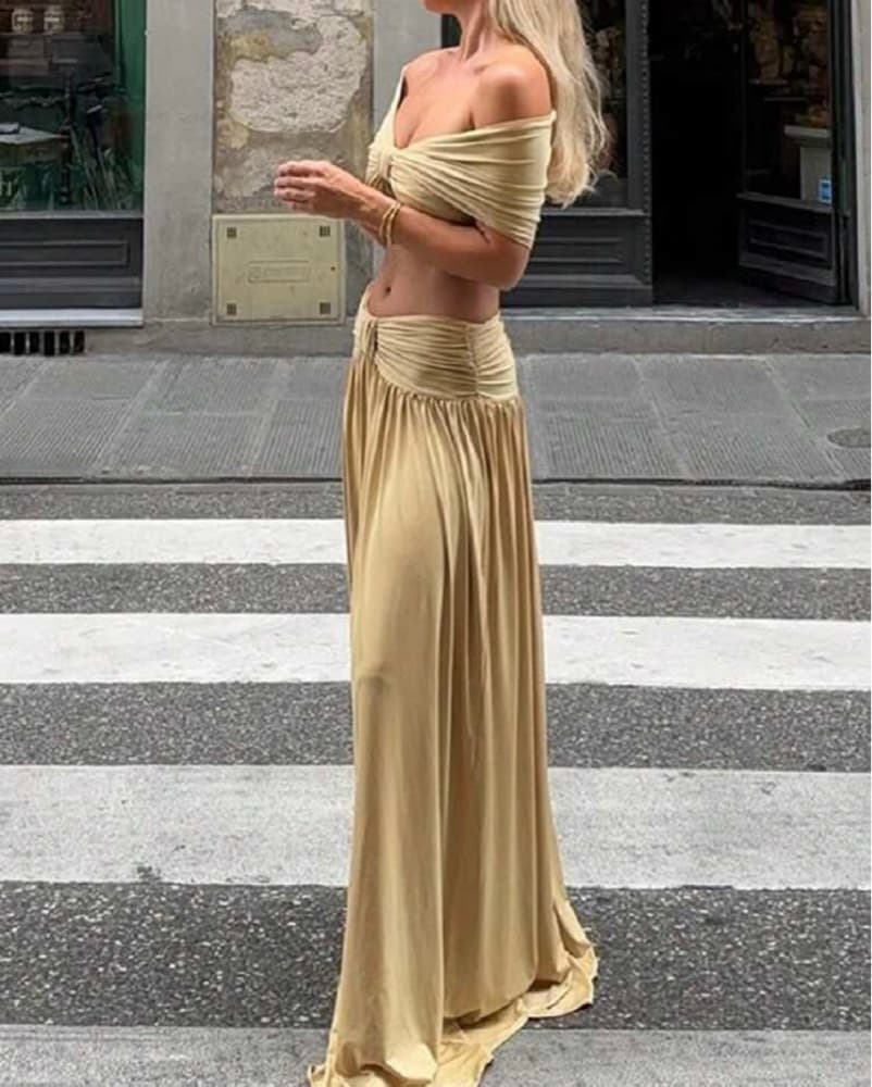 Off-Shoulder Skirt Set  - Image 4