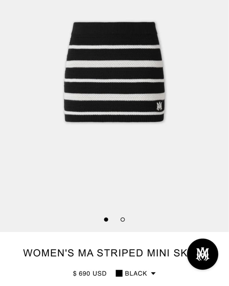 Amiri Crochet Stripped Set  - Image 2