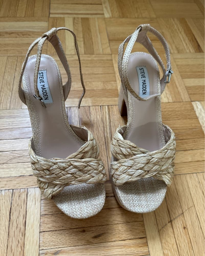 Steve Madden Raffia Platform Sandal  - Image 1