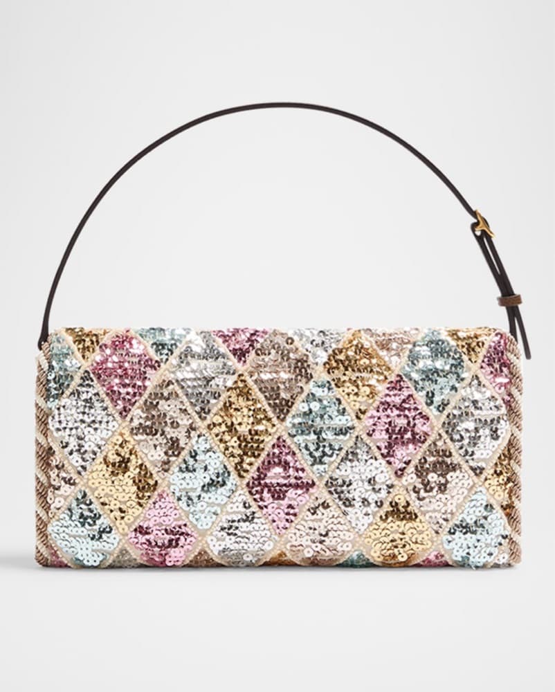 Valentino Vain Diamond Sequin Bag - Image 3