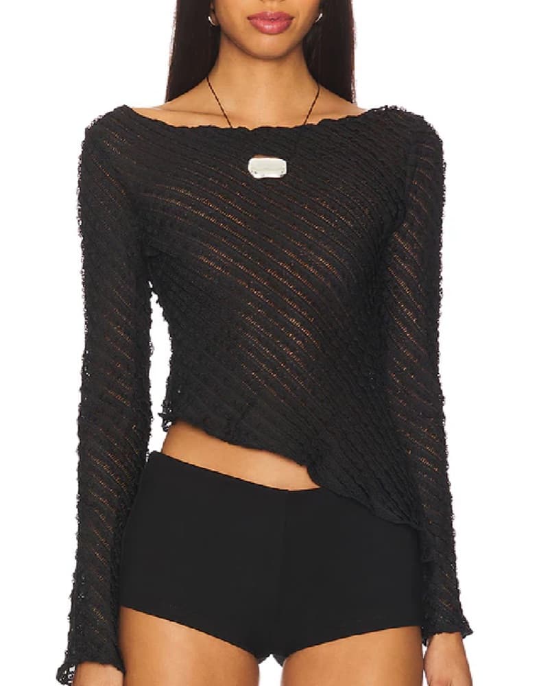Superdown Jayne Long Sleeve Top - Image 1