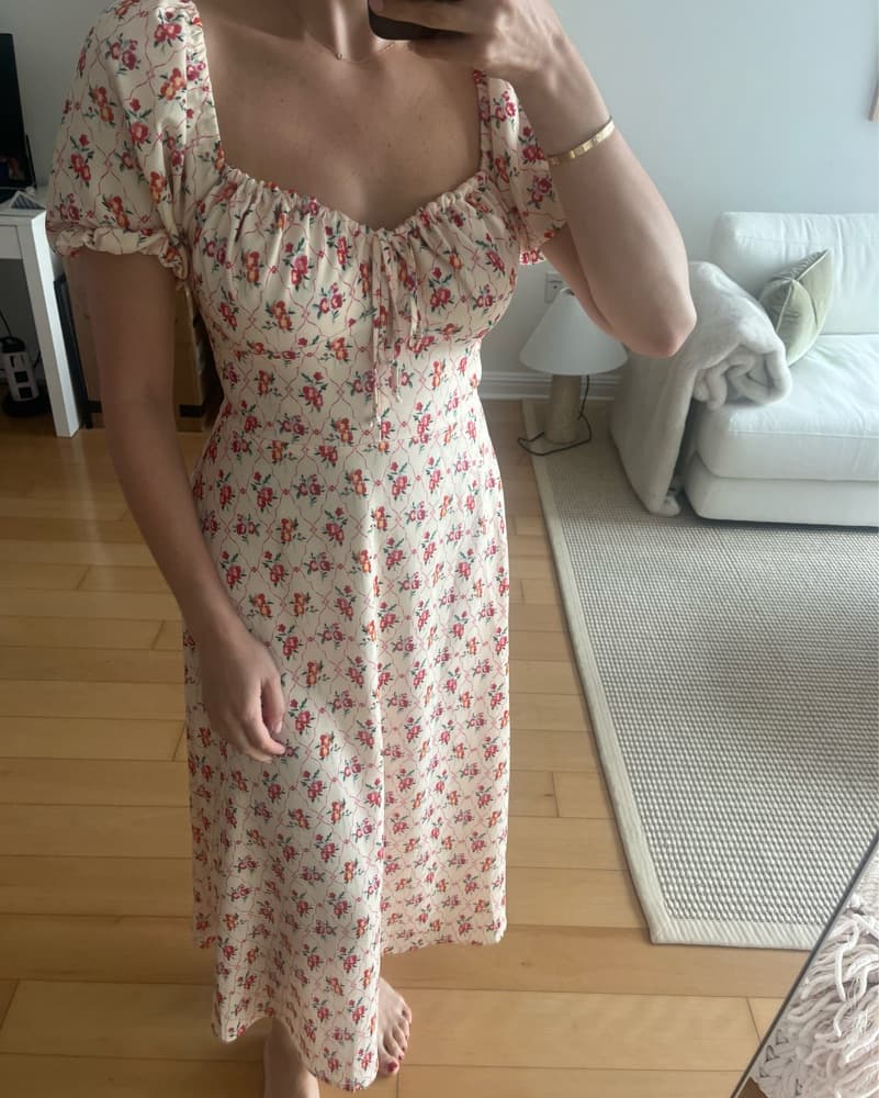 Resa Floral Midi Dress - Image 3
