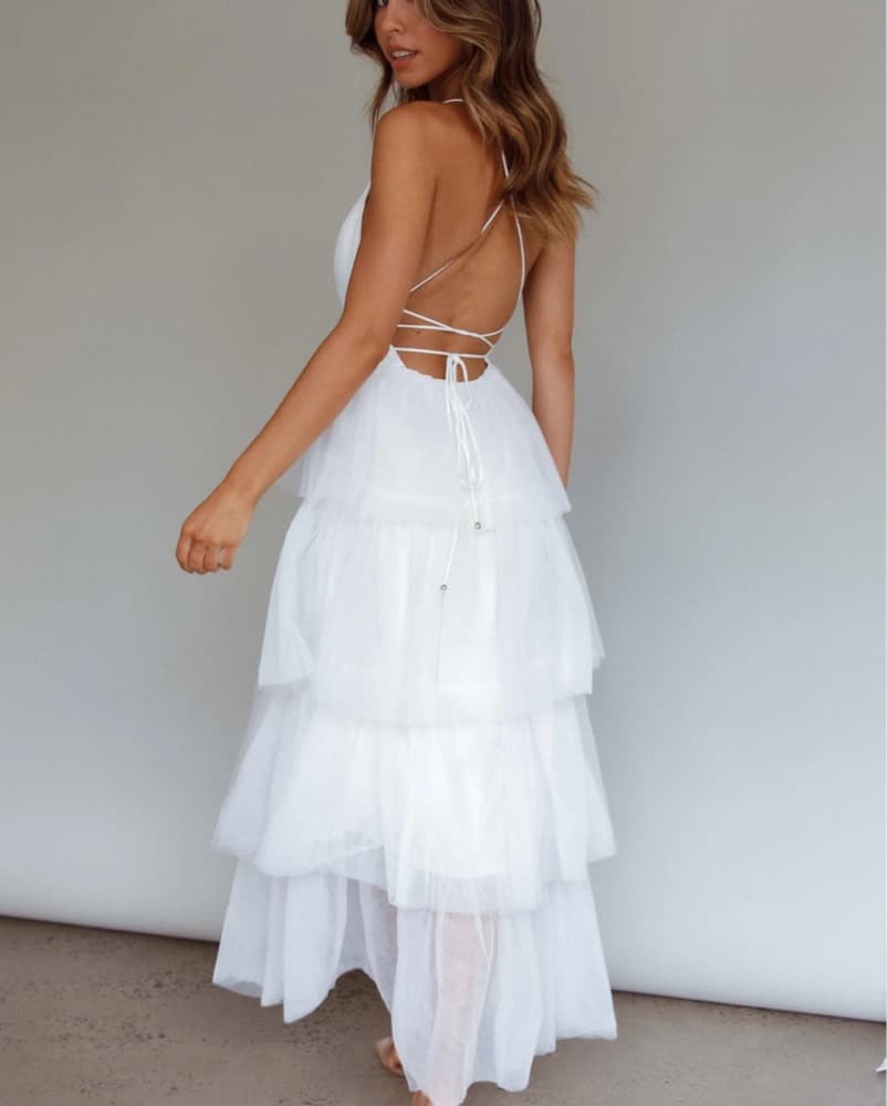 White Tulle Dress - Image 3