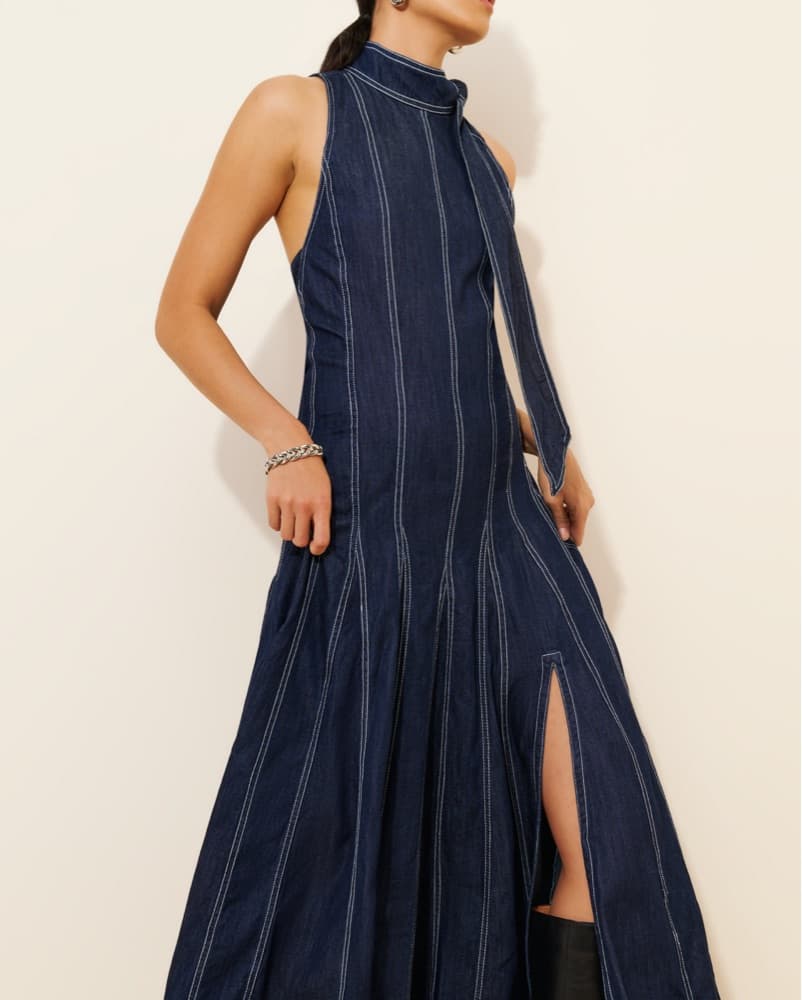  Denim Maxi Dress - Image 2