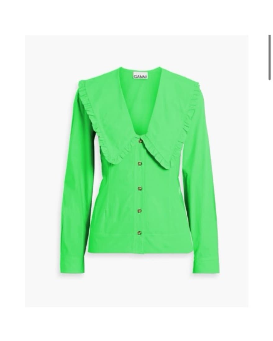Ganni Big Collar Blouse - Image 1