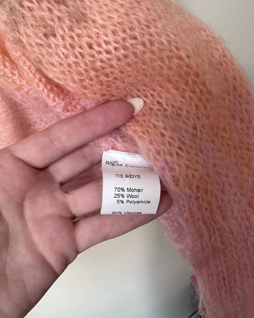 $650 Rose Carmine Sweater / Cardigan - Image 3