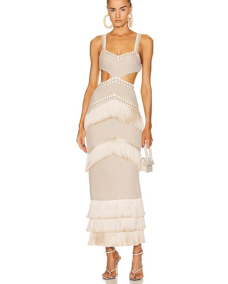 Patbo Metallic Knit Maxi Dress  - Image 1