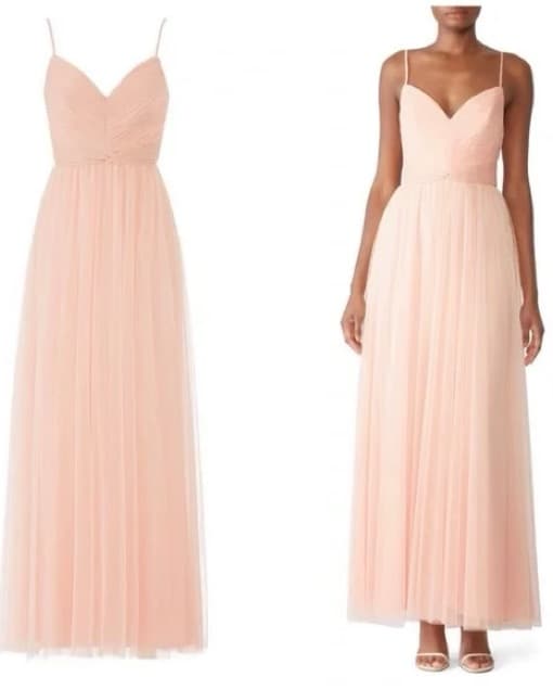 Amsale Blush Tulle Gown - Image 1