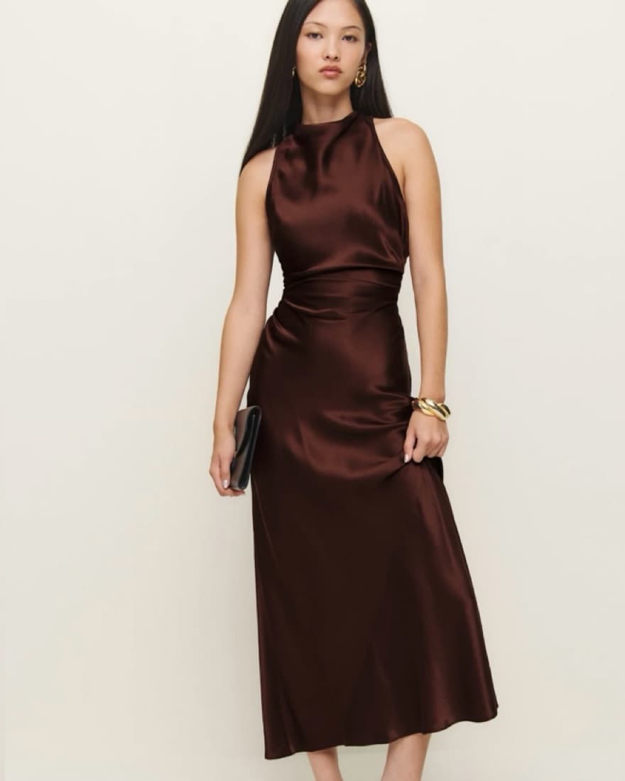 Reformation Casette Silk Dress   - Image 1