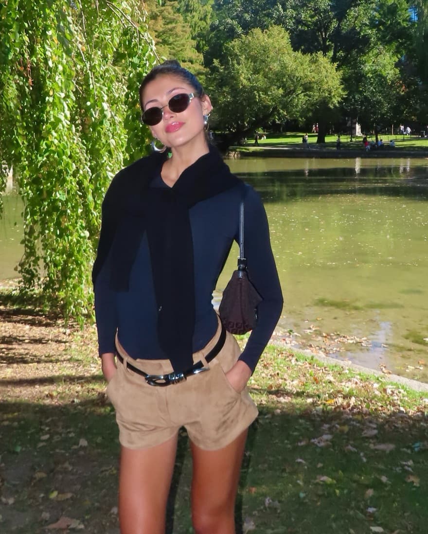 Suede Shorts - Image 1
