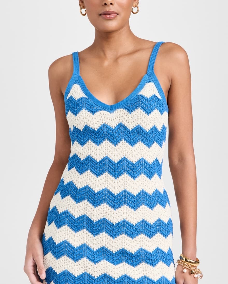 Striped Crochet Dress - Image 3
