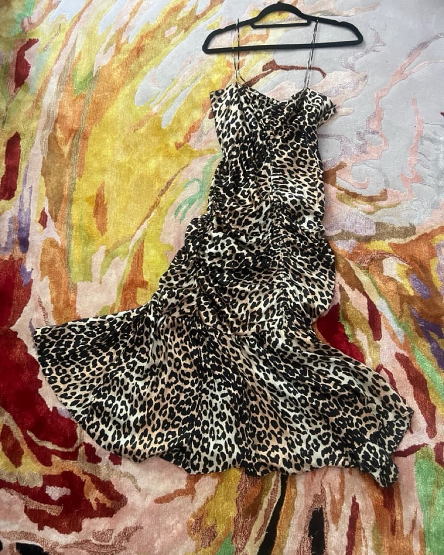 ganni leopard print gown - Image 3