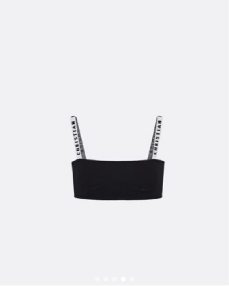 Christian Dior J’Adior Logo Bralette Top - Image 3