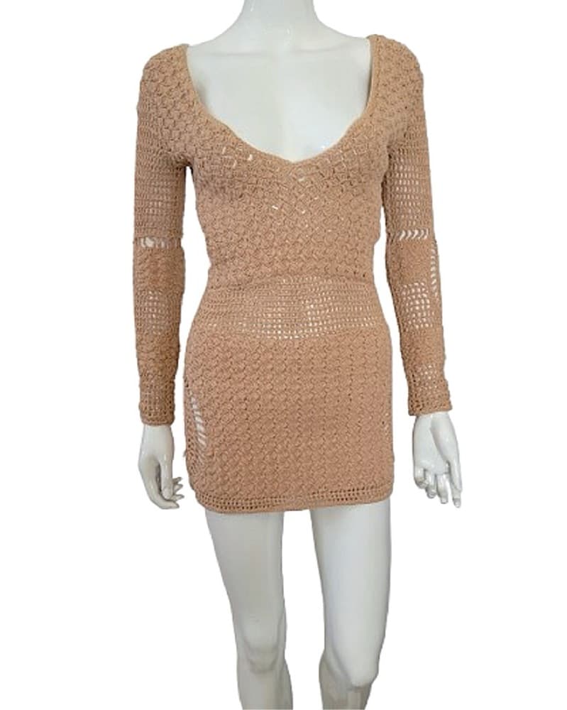 Flook The Label Crotchet Mini Dress  - Image 1