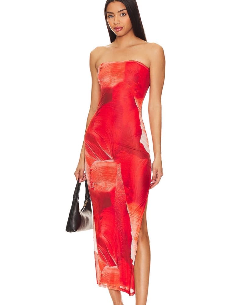 Red Revolve Vacation Dress - Jamila Maxi - Image 3