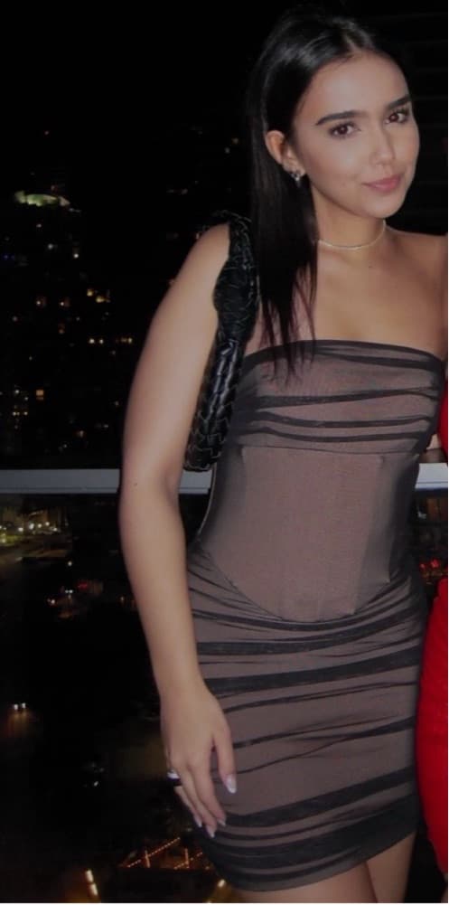 Bea Mini Dress in Black - Image 2