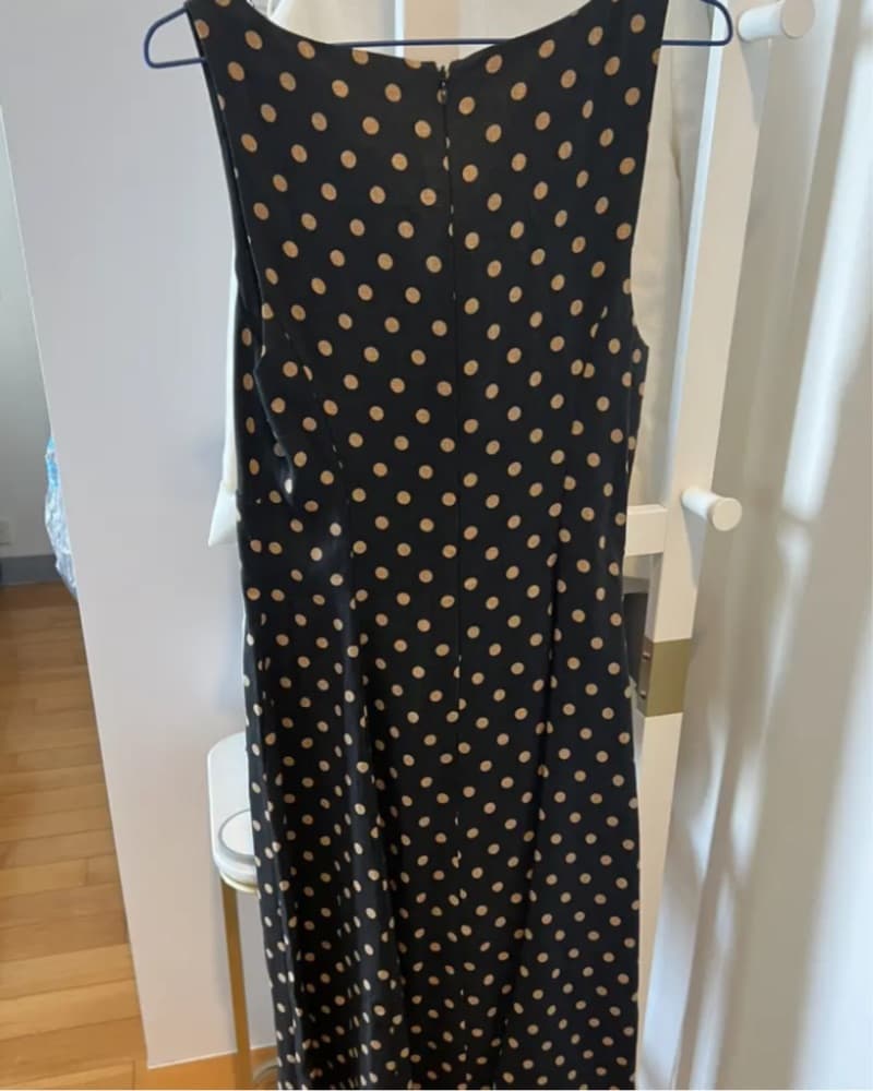 Reformation Linen Polka Dot Dress - Image 3