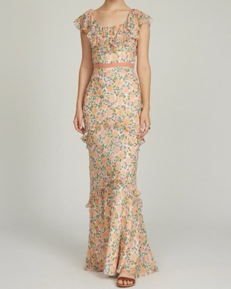 SALONI Ella ruffled Dress - Image 1
