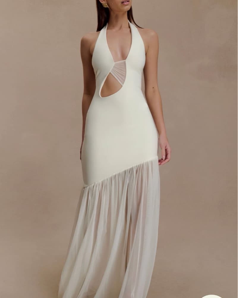 Formal Dress- White  - Image 1