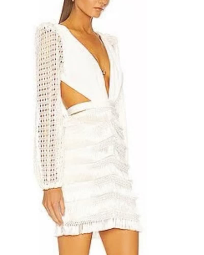 Pat Bo Fringe Mini Dress - Image 3