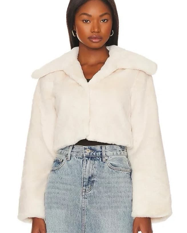 Camila Coelho Cleobella Faux Fur Jacket - Image 5