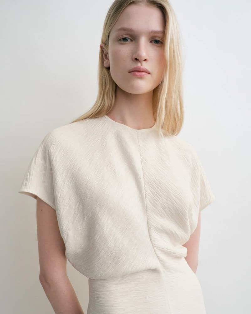Toteme White Slouch Dress - Image 4