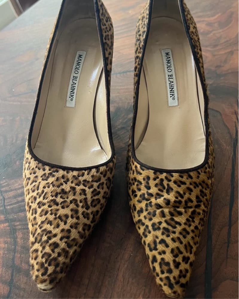 Manolo Blahnik Ponyhair Heels - Image 2