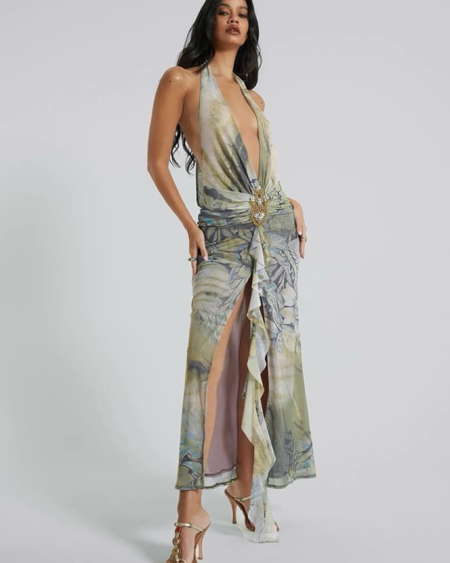 Jaded London Cindy Plunge Dress - Image 5