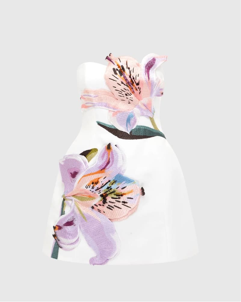 Leo Lin Rosario Floral Mini Dress - Image 2