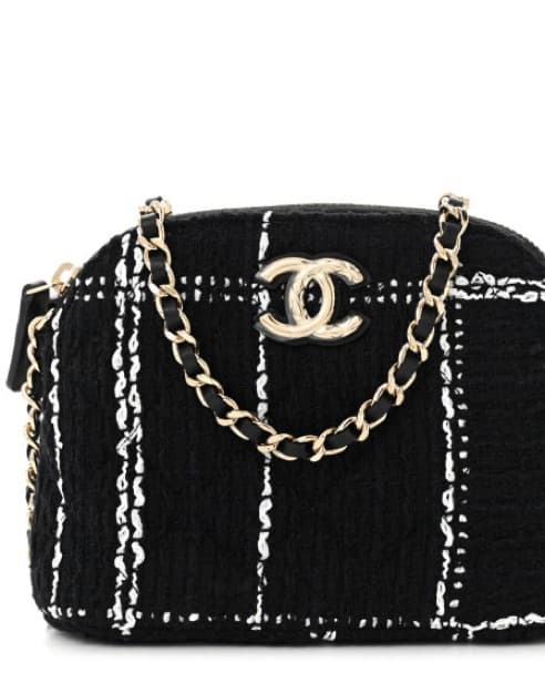 Chanel Tweed Quilted Mini Bag - Image 4