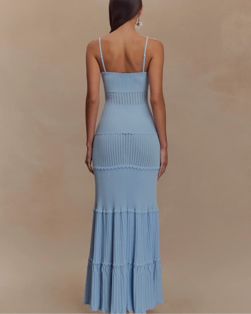 Meshki Light Blue Maxi Dress - Image 4