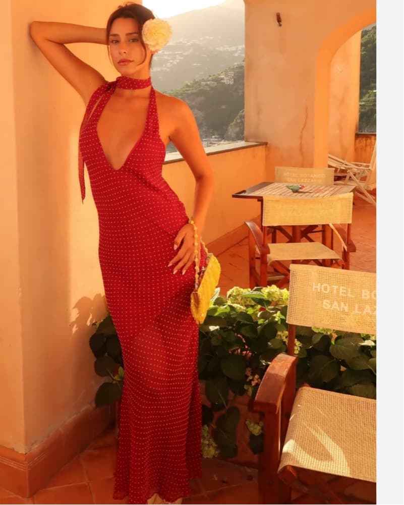 I Am Delilah Red Polka Dot Dress - Image 4